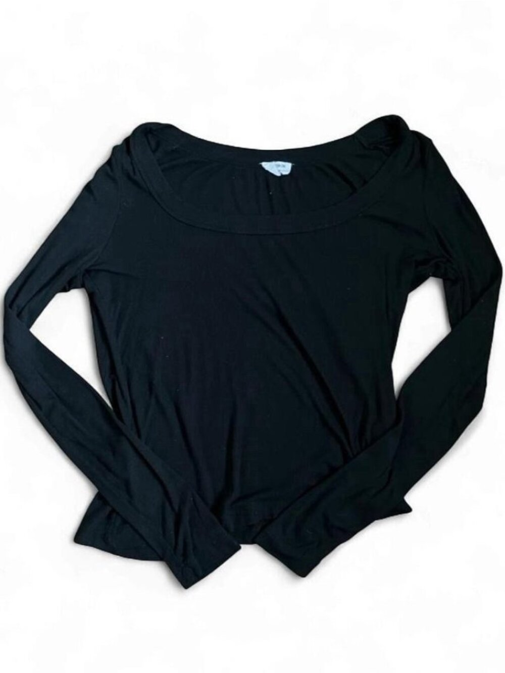 Cotton On Women’s Black Scoop Neck Long Sleeve Knit Pullover Top Size M
